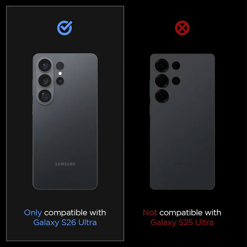 Spigen GlastR EZ fit Optik Pro HD Camera Lens Protector for Galaxy S26 Ultra (1 Piece)